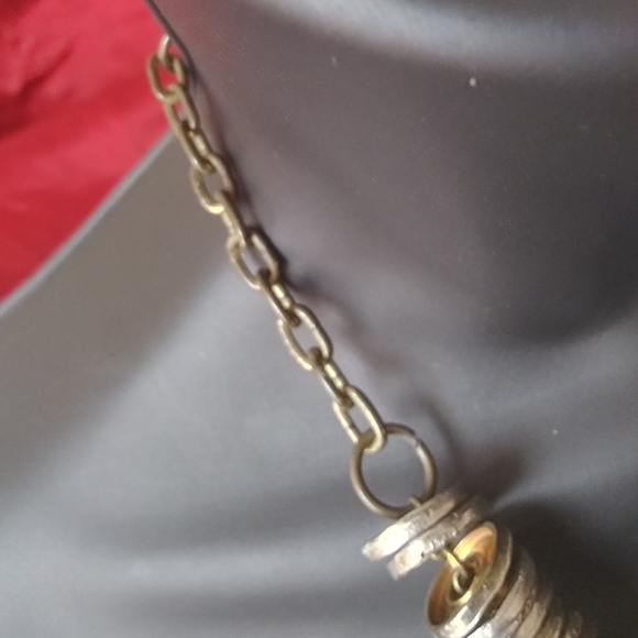 Vintage Anthropologie PAM HIRAN Disc necklace - Picture 5 of 7